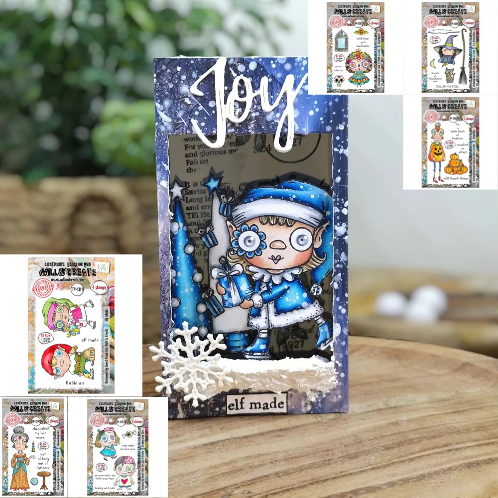 Clear Silicone Stamps For Card Making - 스위트 브룸 펌킨 위치 클리어 실리콘