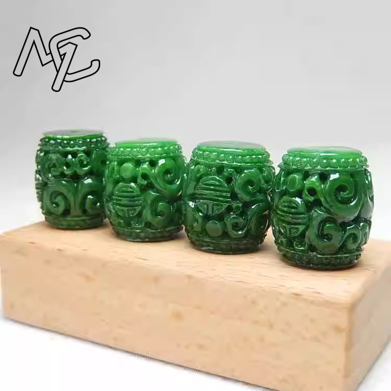 5pc 자연 녹색 옥 조각 구슬 DIY 팔찌 팔찌 매력 - Beading 리뷰 및 가격