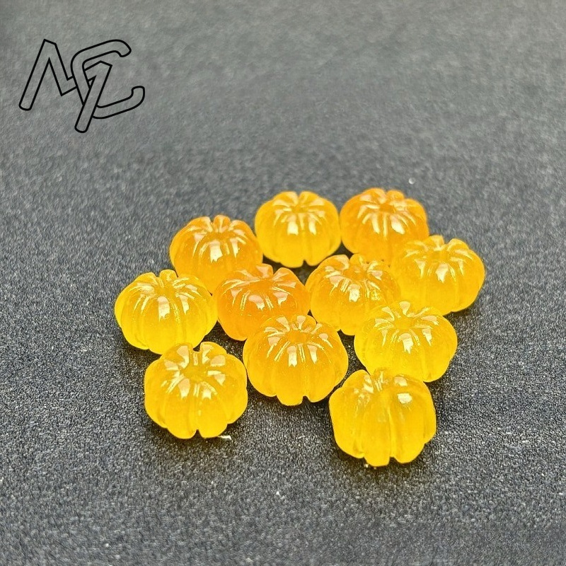 10pcs 녹색 옥 호박 구슬 DIY 귀걸이 팔찌 매력 - Beading 리뷰 및 가격