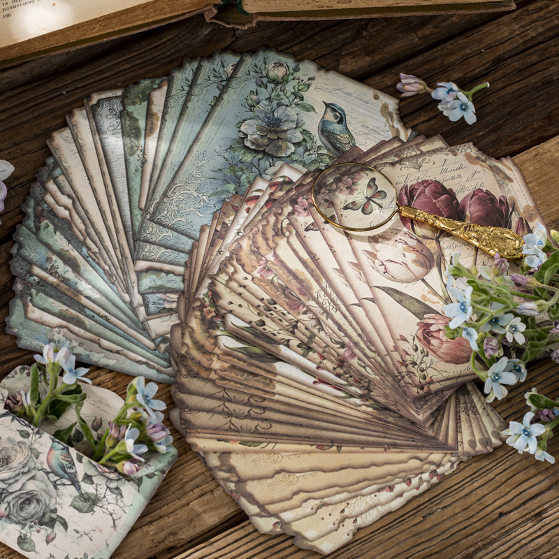 JIANQI 30 개/갑 장식 스크랩북 빈티지 재료 종 - Vintage Junk Journal Scrapbooking Paper 리뷰 및 가격