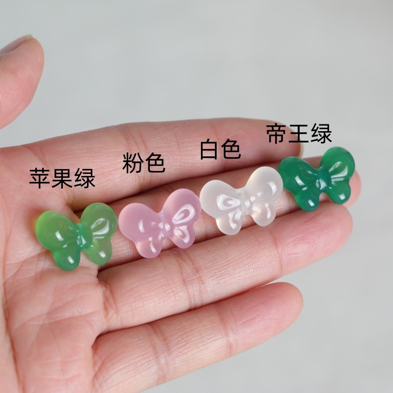 2PC 천연 옥수 양면 나비 넥타이 DIY 펜던트 비드 - Beading 리뷰 및 가격