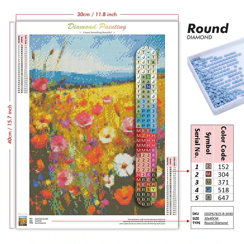 5D DIY 다이아몬드 페인팅 키트 꽃 환상적인 풍경  - 5D Diamond Painting Kit Full Drill 리뷰 및 가격