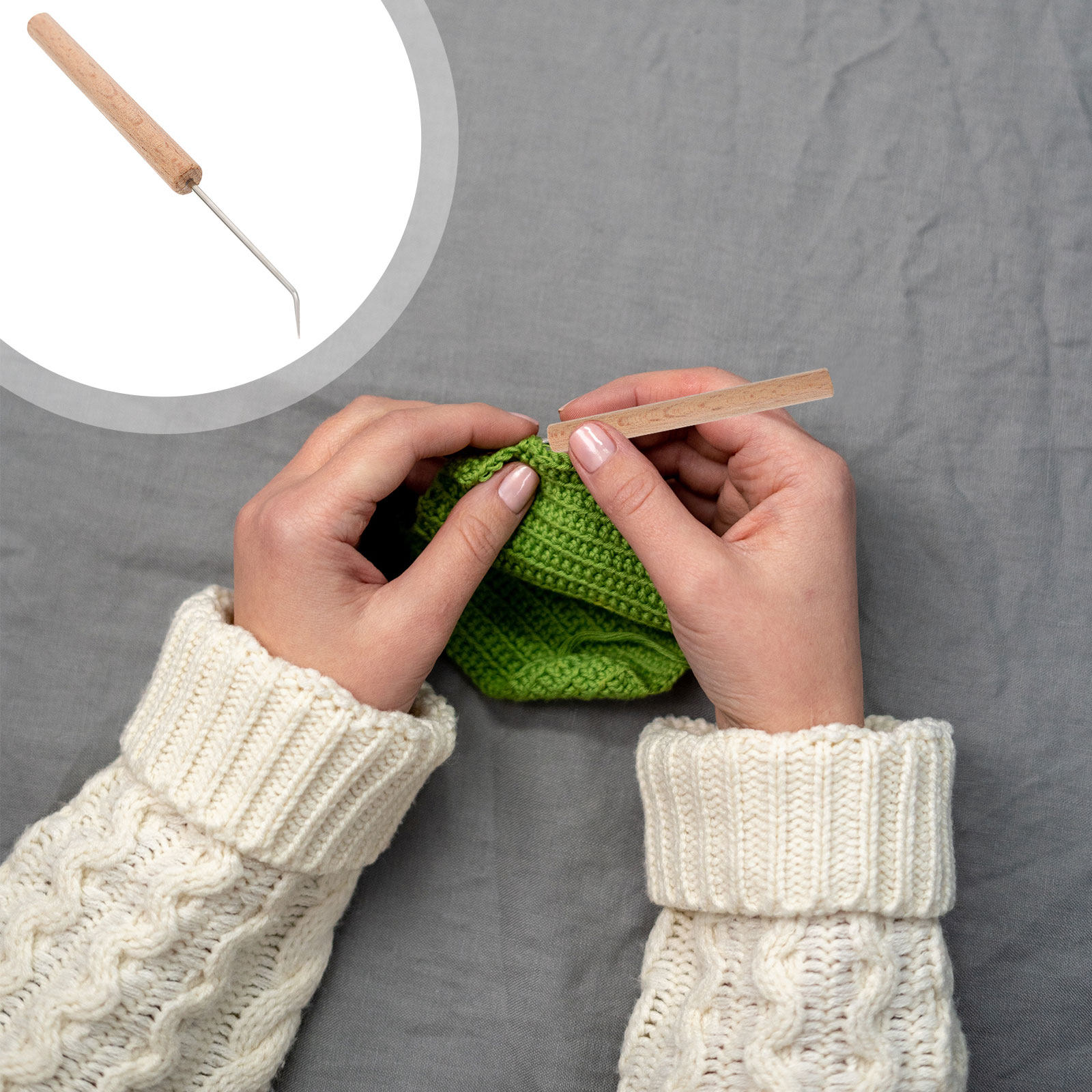 1개입 고급 나무 소재 코바늘 세트, 인체공학적 디자인 - Wooden Crochet Hooks Ergonomic Handle 리뷰 및 가격